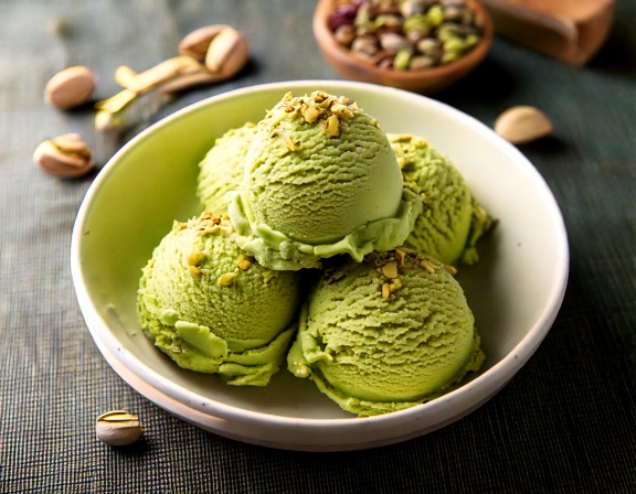 Helado Casero de Pistachos